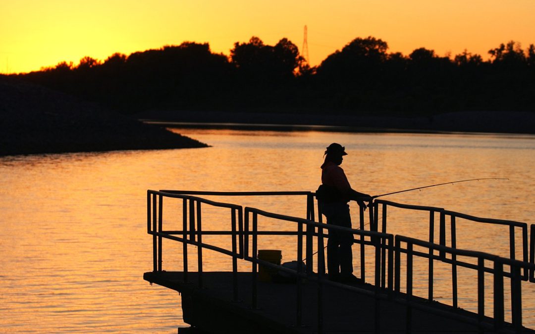 Sunset over the River